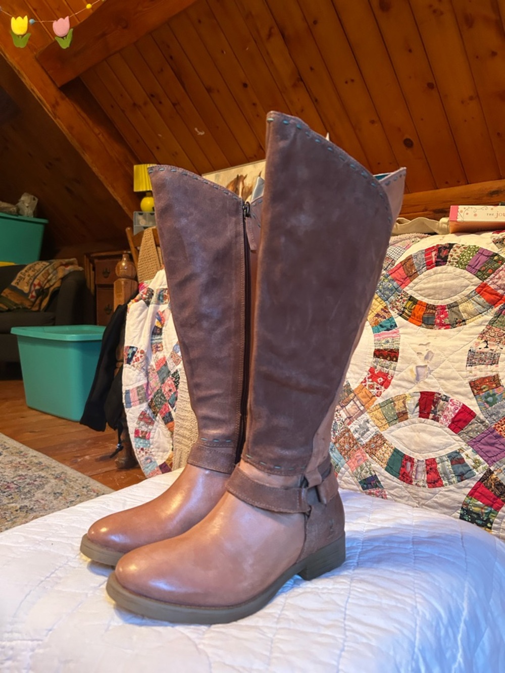 Roan Women’s Tall Riding Boots in Brown